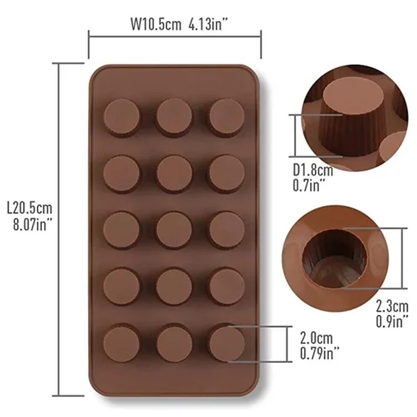 Silicone Chocolate Mold Mini Cupcake