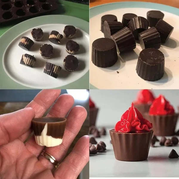Silicone Chocolate Mold Mini Cupcake