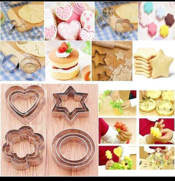 12 Pcs Stainless Steel Cookie Biscuit Cutter Set