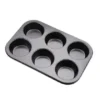 6 Cupcake Muffin Baking Tray Non-Stick