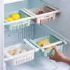 Adjustable Fridge Storage Basket Expandable Fridge Storage Rack Plastic Fridge Space Saver Food Organizer Tray