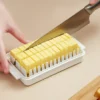 White Plastic Butter Dish With Lid