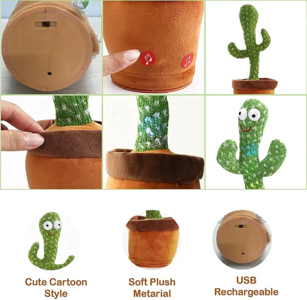 Dancing Talking Cactus Toy For Kids | Talking Toys For Babies