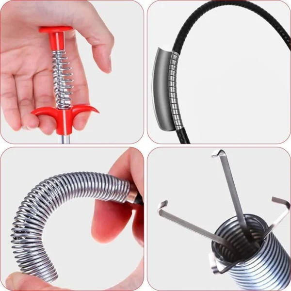 Spring Pipe cleaning Cable Drain Snake Spring Pipe Dredging Tool