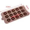 Silicone Chocolate Mold 15 Cavity Donut Ring Maker Mold