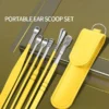 Ear Wax Cleaning Kit, 6 Pcs Ear Pick Tools, Wax Removal Kit, Ear Cleaning Tool Set