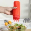 3 Hole Squeeze Bottle, 3 Hole Oil Dispensing Bottles for for Ketchup Sauces Syrup Dressings Arts Crafts Dispenser