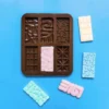 Love & Multi Designs Mini Chocolate Bars Silicone Mold 6 Cavity