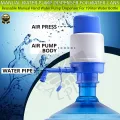 Drinking Water Pump Dispenser For 19 Ltr Bottle - T - Pump Water Cans - Blue & White