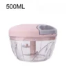 EOTIA Food Processor Manual Vegetable HAND Chopper 3 Blades, Vegetable Hand Cutter, Hand Chopper, Small Kitchen Appliances