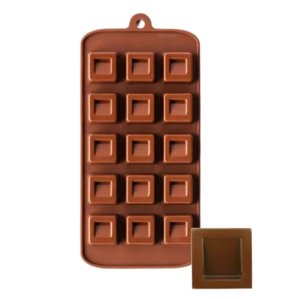Square bricks Candy Silicone Chocolate Mold 15 Cavity