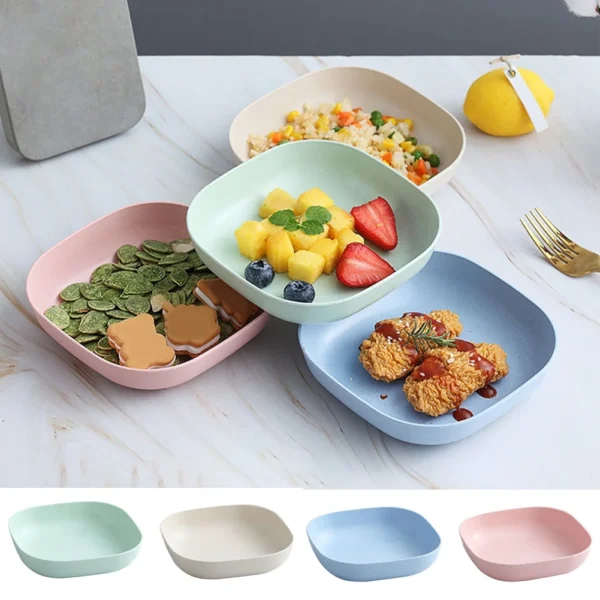 10Pcs Modern Simple and Small Snack Plates with Stand