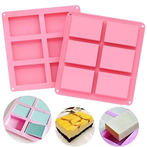 Rectangle Shape Baking & Soap Mold 6 Cavity