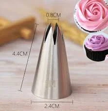 1M Icing Decorating Nozzle Stainless Steel
