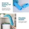 Microfiber Fan Cleaning Duster Flexible Fan mop for Quick and Easy Cleaning of Home, Kitchen, Car, Ceiling, and Fan Dusting Office Fan Cleaning Brush with Long Rod