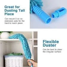 Microfiber Fan Cleaning Duster Flexible Fan mop for Quick and Easy Cleaning of Home, Kitchen, Car, Ceiling, and Fan Dusting Office Fan Cleaning Brush with Long Rod