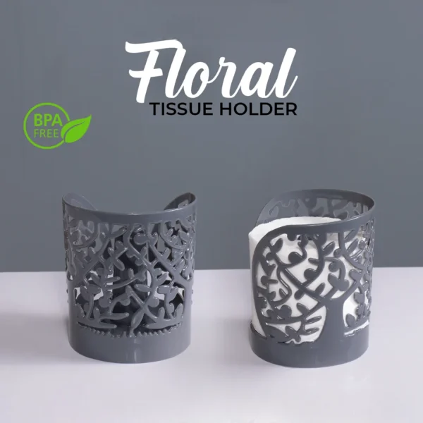 Floral Round Shape Tissue holder for kitchen living room, bathroom, drawing room, car, office
