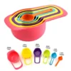 6 Pcs Multi Measuring Spoon Cup Set Multicolor