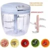 Manual Speedy Chopper | Large Speedy Chopper 5 Blades 900ml | Vegetable Cutter and Slicer | Multifunctional Food Processor