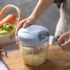 Manual Speedy Chopper | Large Speedy Chopper 5 Blades 900ml | Vegetable Cutter and Slicer | Multifunctional Food Processor