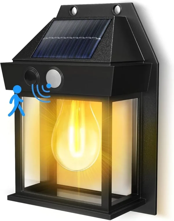 Solar Charge Motion Sensor Solar Waterproof Wall Lamp (Mix/Random color)