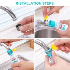 New Fan Faucet With Clip 360 Adjustable Flexible Kitchen Faucet Tap Water Filter