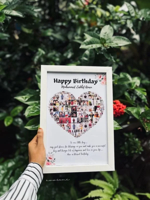 Customized Photo Frame, Customized Frame, Ideal Gift for Birthday, Anniversary, Valentine's, Wedding, Father's & Mother's Day, Gift for Friends Forever
