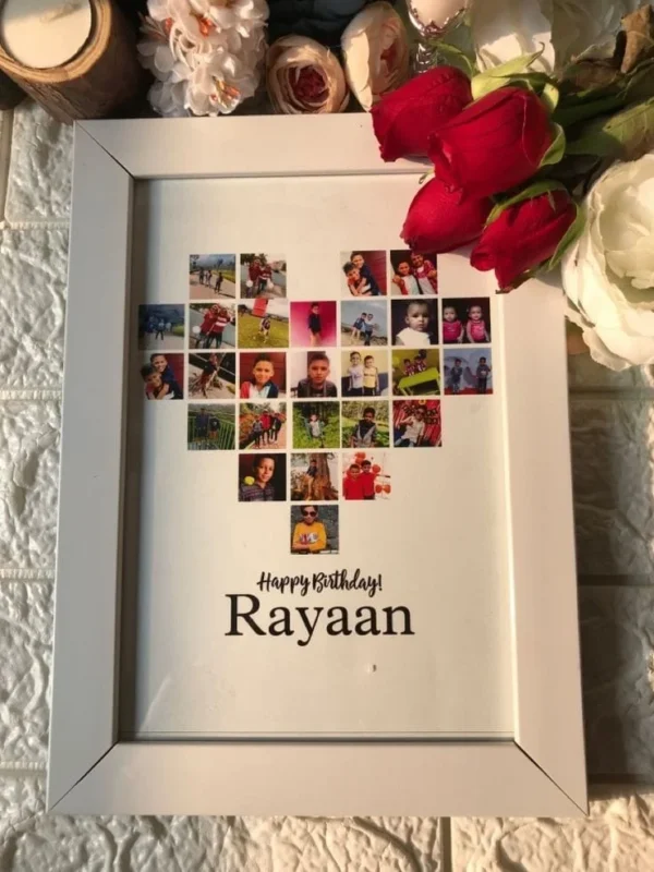 Customized Photo Frame, Customized Frame, Ideal Gift for Birthday, Anniversary, Valentine's, Wedding, Father's & Mother's Day, Gift for Friends Forever