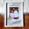 Customized Photo Frame, Customized Frame, Ideal Gift for Birthday, Anniversary, Valentine's, Wedding, Father's & Mother's Day, Gift for Friends Forever