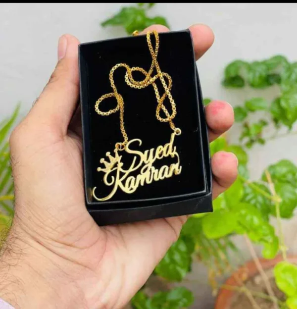 Customized Name Locket Golden Name Locket For Girls, Name Jewelry, Customize Necklace, Customize gift jewellery for girls