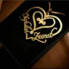 Customized Name Locket Golden Name Locket For Girls, Name Jewelry, Customize Necklace, Customize gift jewellery for girls
