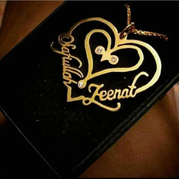 Customized Name Locket Golden Name Locket For Girls, Name Jewelry, Customize Necklace, Customize gift jewellery for girls