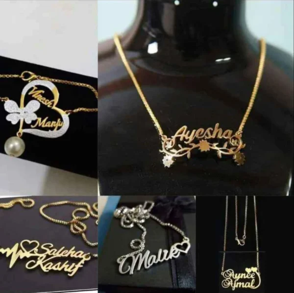 Customized Name Locket Golden Name Locket For Girls, Name Jewelry, Customize Necklace, Customize gift jewellery for girls
