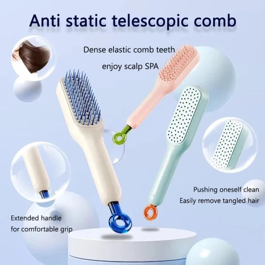 Telescopic Bristles Hair Brush