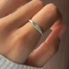 Customized Initial Letter Ring - Adjustable