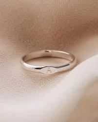 Customized Initial Letter Ring - Adjustable