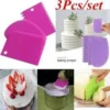 3PCS/Set DIY Cake Cream Scraper Set Cake Decorating Tools Multifunctional Irregular Teeth Edge Kitchen Baking Tool