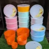 Plastic Bowl Set 5-Pcs/ Next Icon Plastic Food Container Set with Lid - Random Color