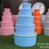 Plastic Bowl Set 5-Pcs/ Next Icon Plastic Food Container Set with Lid - Random Color