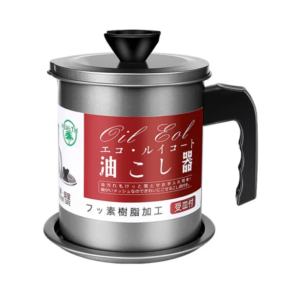 Oil Jug - Stainless Steel Oil Filter Pot 100% Imported - Fat Separator and Storage Container