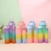 3Pcs Gradient Plastic bottle Set Large Capacity- Multicolor