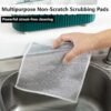 3pcs Non-Scratch Scrubbing Wire Dishwashing Cloth