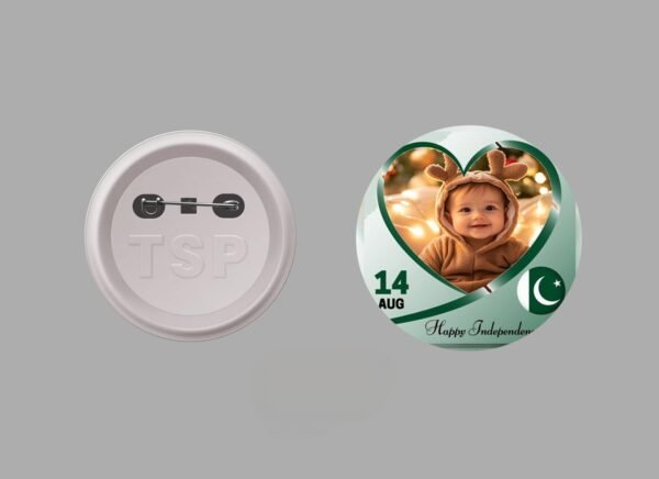 14 august badges Customized your picture and name BADGE Independence Day 14 August Badges Customize Your Picture-Pakistan Day-Azaadi Din-