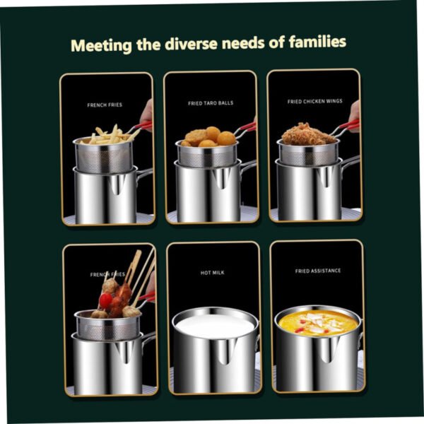 Stainless Steel Deep Fryer Frying Pot (1200ml)